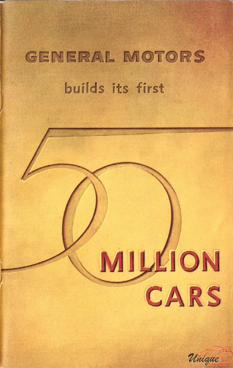 1955 - GMs First 50 Million Cars Booklet